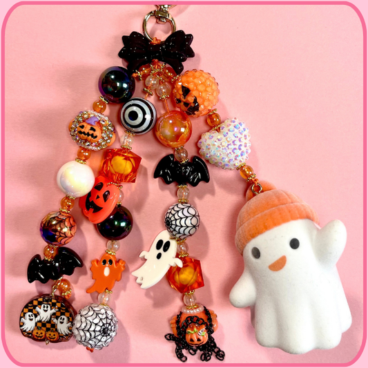 Premade Ghost Bag Charm