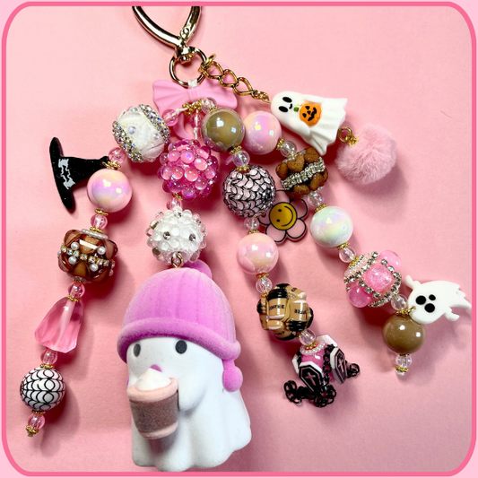 Premade Ghost Bag Charm
