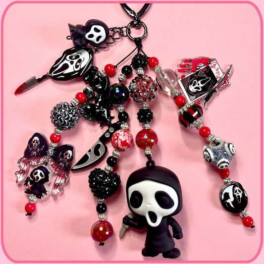 Premade Ghostface Bag Charm