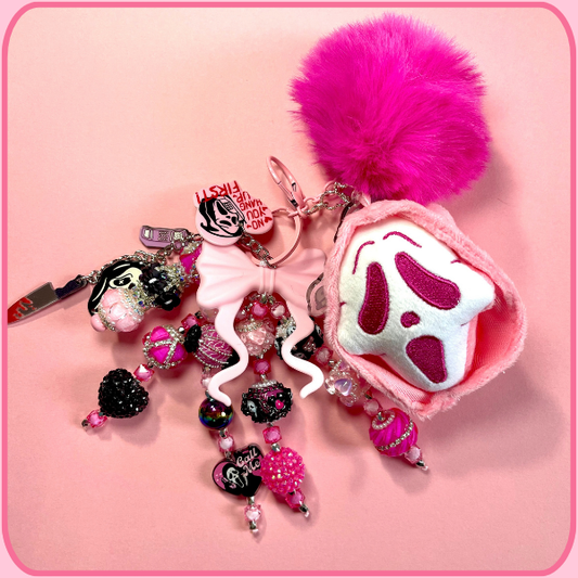 Premade Ghostface Bag Charm